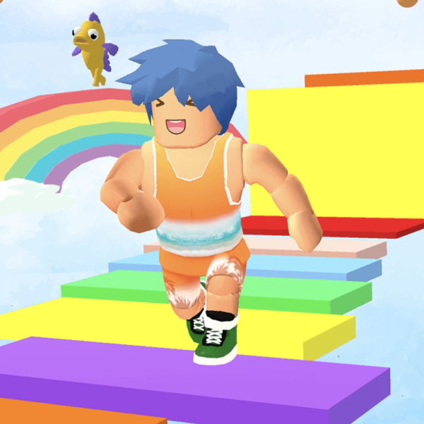 Jump Up Scale Man Run
