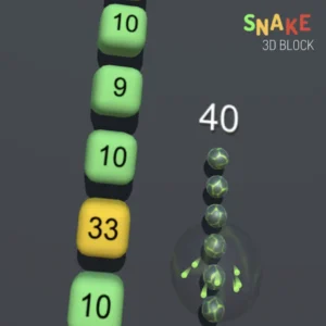 snake vs block